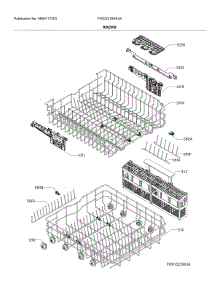 Racks parts for Frigidaire Dishwasher FGID2476SF4A from AppliancePartsPros.com