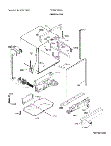Frame & Tub parts for Frigidaire Dishwasher FGID2479SD3A from AppliancePartsPros.com