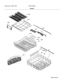 Racks parts for Frigidaire Dishwasher FGID2479SD3A from AppliancePartsPros.com
