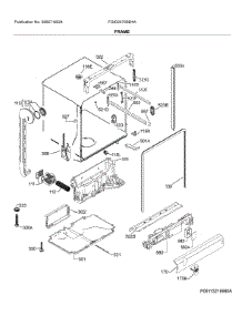 Frame parts for Frigidaire Dishwasher FGID2479SD4A from AppliancePartsPros.com