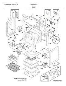 Body parts for Frigidaire Electric Range FGIF3036TFG from AppliancePartsPros.com