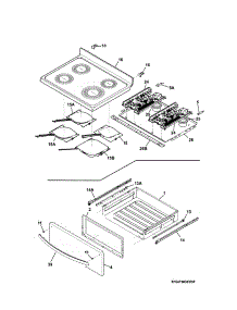 Top / Drawer parts for Frigidaire Electric Range FGIF3036TFG from AppliancePartsPros.com