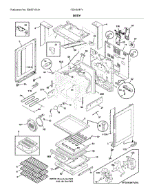 Body parts for Frigidaire Electric Range FGIH3047VDA from AppliancePartsPros.com