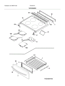 Top / Drawer parts for Frigidaire Electric Range FGIH3047VDA from AppliancePartsPros.com