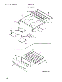 Top / Drawer parts for Frigidaire Electric Range FGIH3047VFD from AppliancePartsPros.com