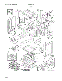 Body parts for Frigidaire Gas Range FGIH3047VFE from AppliancePartsPros.com