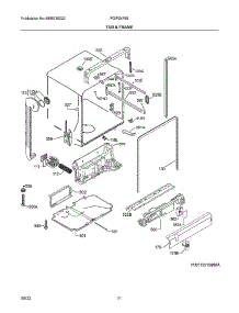 Tub & Frame parts for Frigidaire Dishwasher FGIP2479SF0A from AppliancePartsPros.com