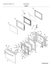 Doors parts for Frigidaire Wall Oven/Microwave Combo FGMC2766UBA from AppliancePartsPros.com