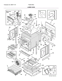 Lower Oven parts for Frigidaire Wall Oven/Microwave Combo FGMC2766UDA from AppliancePartsPros.com