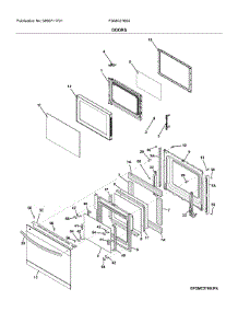 Doors parts for Frigidaire Wall Oven/Microwave Combo FGMC2766UDA from AppliancePartsPros.com