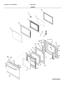 Door parts for Frigidaire Wall Oven/Microwave Combo FGMC2766UDC from AppliancePartsPros.com