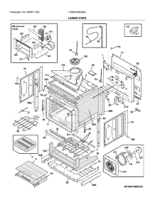 Lower Oven parts for Frigidaire Wall Oven/Microwave Combo FGMC3066UBA from AppliancePartsPros.com
