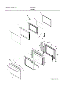 Doors parts for Frigidaire Wall Oven/Microwave Combo FGMC3066UDA from AppliancePartsPros.com