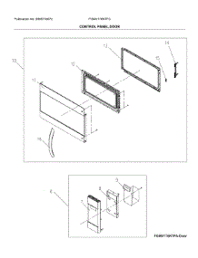Control Panel / Door parts for Frigidaire Microwave/Hood Combo FGMV176NTFC from AppliancePartsPros.com