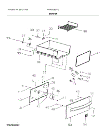 Drawer parts for Frigidaire Warming Drawer FGWD3065PFB from AppliancePartsPros.com