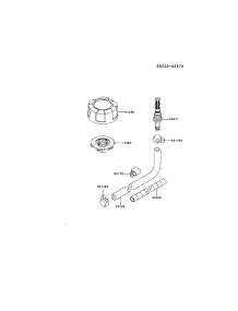 Fuel Tank  /  Fuel Valve parts for Kawasaki Lawn & Garden Engine FJ180V-BS04 from AppliancePartsPros.com