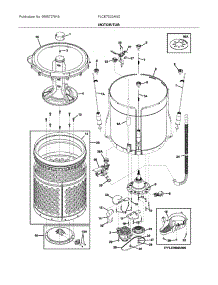Motor / Tub parts for Frigidaire Laundry Center FLCE7522AW2 from AppliancePartsPros.com