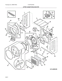 Upper Cabinet / Drum Heater parts for Frigidaire Laundry Center FLCE7522AW3 from AppliancePartsPros.com
