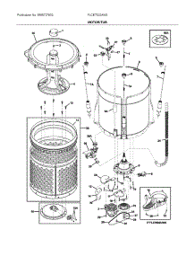 Motor / Tub parts for Frigidaire Laundry Center FLCE7522AW3 from AppliancePartsPros.com