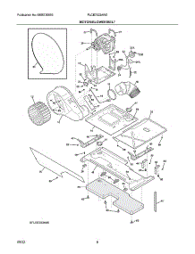 Motor / Blower / Belt|Bflce7523aw0.Svg parts for Frigidaire Laundry Center FLCE7523AW0 from AppliancePartsPros.com