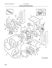 Upper Cabinet / Drum Heater parts for Frigidaire Laundry Center FLCE752CAW0 from AppliancePartsPros.com