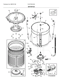 Motor / Tub parts for Frigidaire Laundry Center FLCE752CAW0 from AppliancePartsPros.com