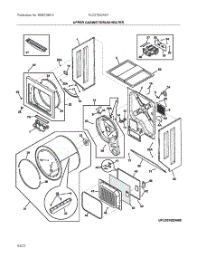 Upper Cabinet / Drum Heater parts for Frigidaire Laundry Center FLCG7522AW1 from AppliancePartsPros.com