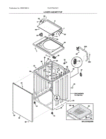 Lower Cabinet / Top parts for Frigidaire Laundry Center FLCG7522AW1 from AppliancePartsPros.com