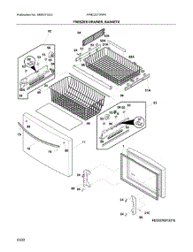 Freezer Door parts for Frigidaire Bottom-Mount Refrigerator FPBC2277RFK from AppliancePartsPros.com