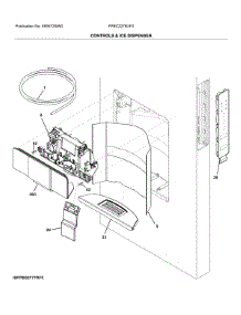 Dispenser parts for Frigidaire Bottom-Mount Refrigerator FPBC2278UF3 from AppliancePartsPros.com