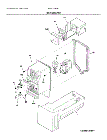Container parts for Frigidaire Bottom-Mount Refrigerator FPBC2278UF3 from AppliancePartsPros.com