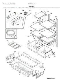Shelves parts for Frigidaire Bottom-Mount Refrigerator FPBC2278UF5 from AppliancePartsPros.com