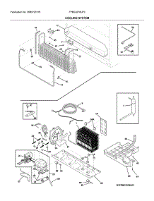 System parts for Frigidaire Bottom-Mount Refrigerator FPBC2278UF5 from AppliancePartsPros.com