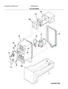 Container parts for Frigidaire Bottom-Mount Refrigerator FPBC2278UF5 from AppliancePartsPros.com