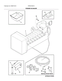 Freezer Ice Maker parts for Frigidaire Bottom-Mount Refrigerator FPBC2278UF5 from AppliancePartsPros.com