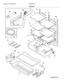 Shelves parts for Frigidaire Bottom-Mount Refrigerator FPBG2278UF2 from AppliancePartsPros.com