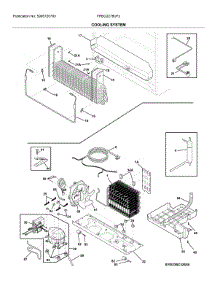 System parts for Frigidaire Bottom-Mount Refrigerator FPBG2278UF2 from AppliancePartsPros.com