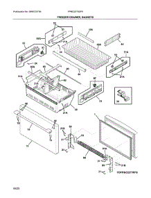 Freezer Drawer, Basket parts for Frigidaire Bottom-Mount Refrigerator FPBG2278UF5 from AppliancePartsPros.com