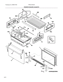 Freezer Drawer, Baskets parts for Frigidaire Bottom-Mount Refrigerator FPBG2278UF6 from AppliancePartsPros.com