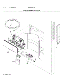 Dispenser parts for Frigidaire Bottom-Mount Refrigerator FPBS2778UF3 from AppliancePartsPros.com