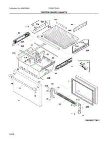 Freezer Door parts for Frigidaire Bottom-Mount Refrigerator FPBS2778UF4 from AppliancePartsPros.com