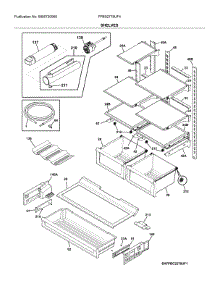 Shelves parts for Frigidaire Bottom-Mount Refrigerator FPBS2778UF4 from AppliancePartsPros.com