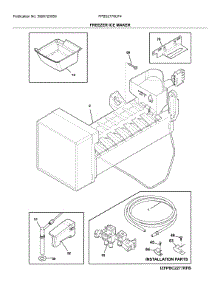 Freezer Ice Maker parts for Frigidaire Bottom-Mount Refrigerator FPBS2778UF4 from AppliancePartsPros.com