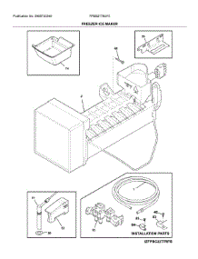 Freezer Ice Maker parts for Frigidaire Bottom-Mount Refrigerator FPBS2778UF5 from AppliancePartsPros.com
