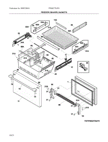 Freezer Door parts for Frigidaire Bottom-Mount Refrigerator FPBS2778UF6 from AppliancePartsPros.com