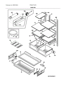 Shelves parts for Frigidaire Bottom-Mount Refrigerator FPBS2778UF6 from AppliancePartsPros.com