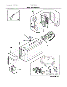 Fresh Food Ice Maker parts for Frigidaire Bottom-Mount Refrigerator FPBS2778UF6 from AppliancePartsPros.com