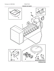 Freezer Ice Maker parts for Frigidaire Bottom-Mount Refrigerator FPBS2778UF6 from AppliancePartsPros.com