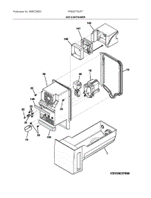 Container parts for Frigidaire Bottom-Mount Refrigerator FPBS2778UF7 from AppliancePartsPros.com