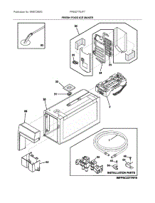 Fresh Food Ice Maker parts for Frigidaire Bottom-Mount Refrigerator FPBS2778UF7 from AppliancePartsPros.com